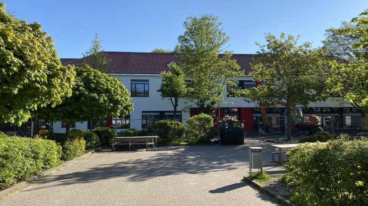 Unser Neubau mit Mensa für den Ganztag. Foto: Rothermundt / Heilig-Geist-Schule